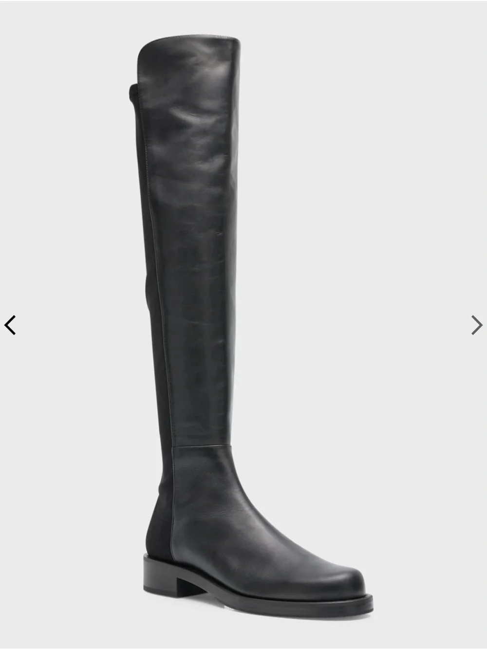 Stuart Weitzman 50/50 black Leather Over-the-Knee Boot, Size 7, GUC